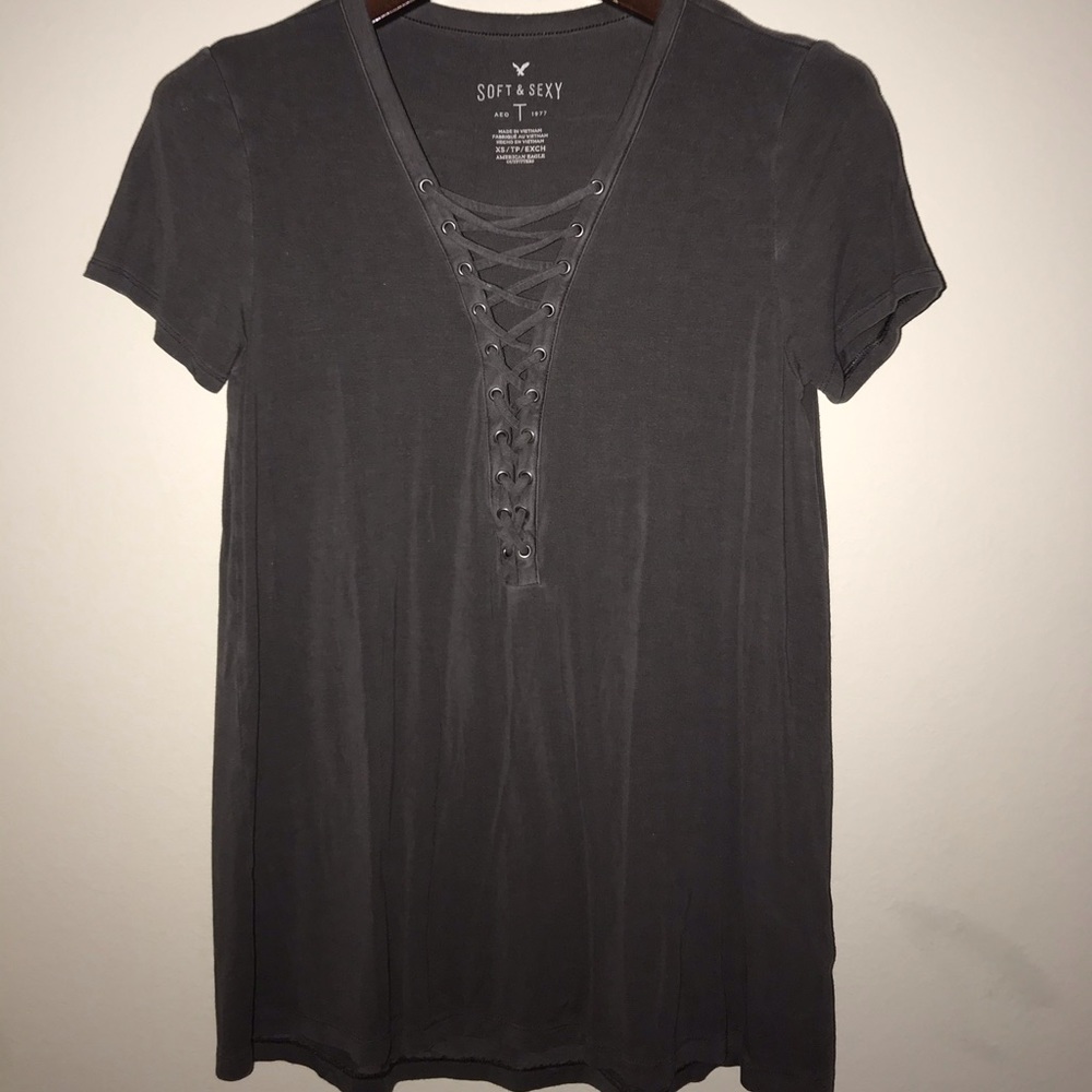 American Eagle Soft and Sexy T Lace up